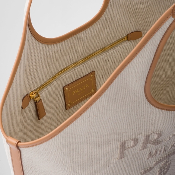 Prada Cream and Tan Tote Large Bag - Picture 4 of 12